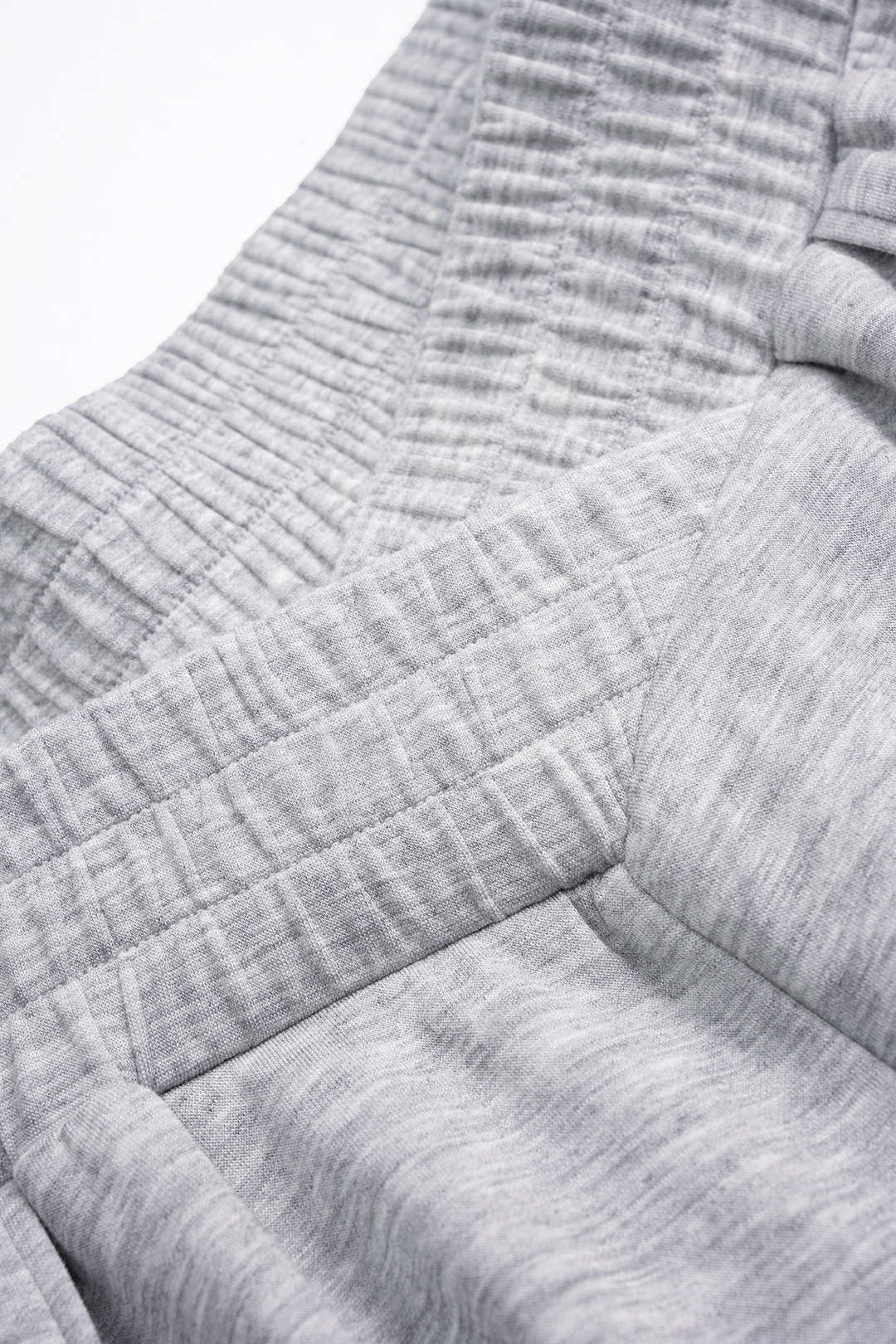 Crossed Shirred Waist Barrel Pants