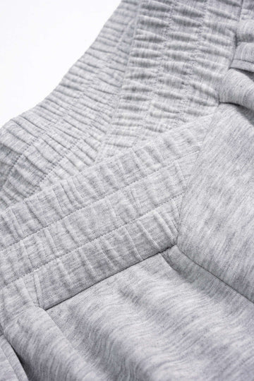 Crossed Shirred Waist Barrel Pants