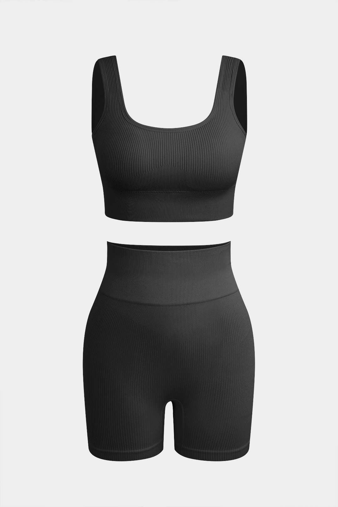 Basic Yoga Tank Top og Shorts Sæt