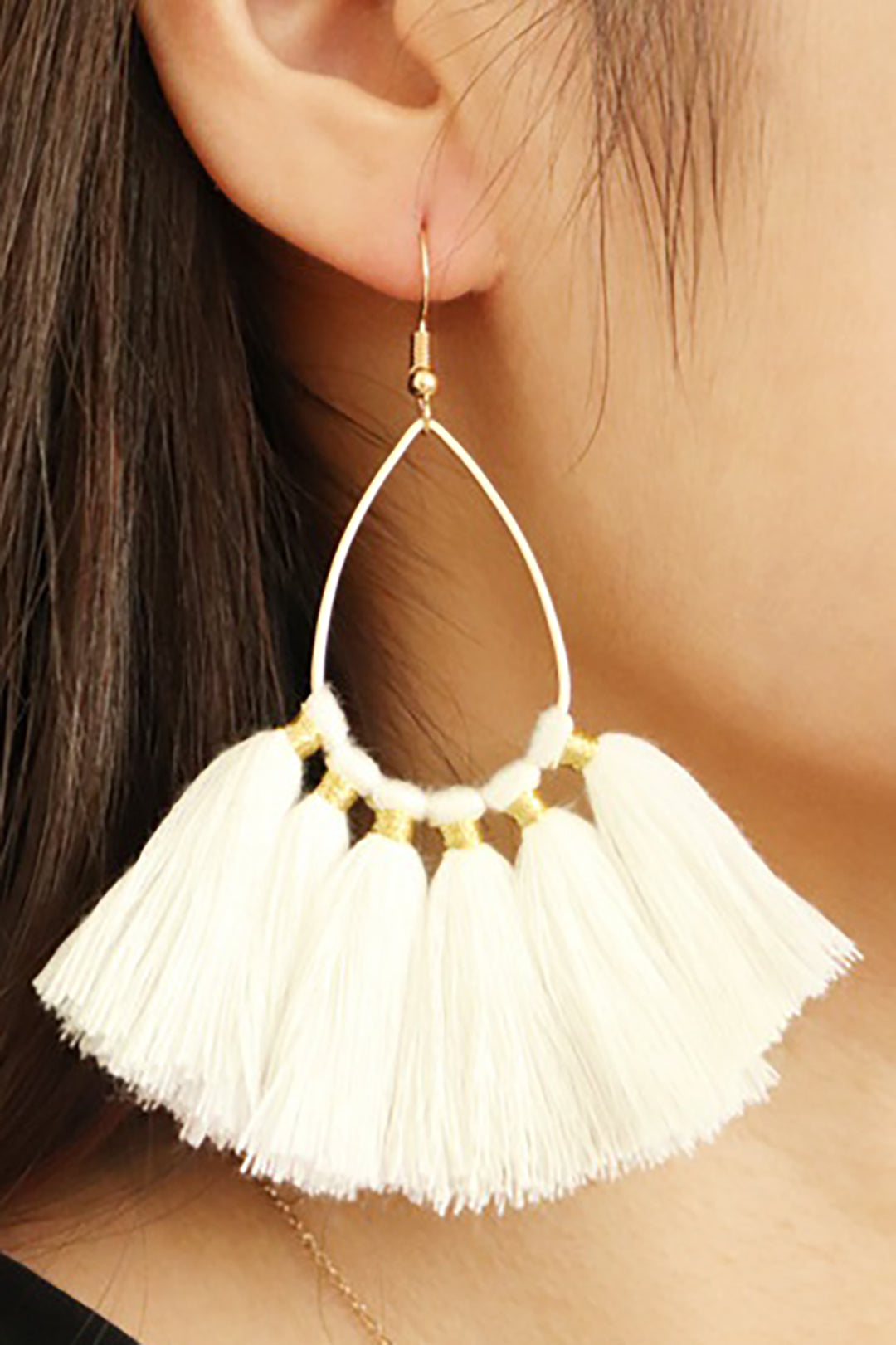 Bohemian Tassel Fan-shaped Earrings