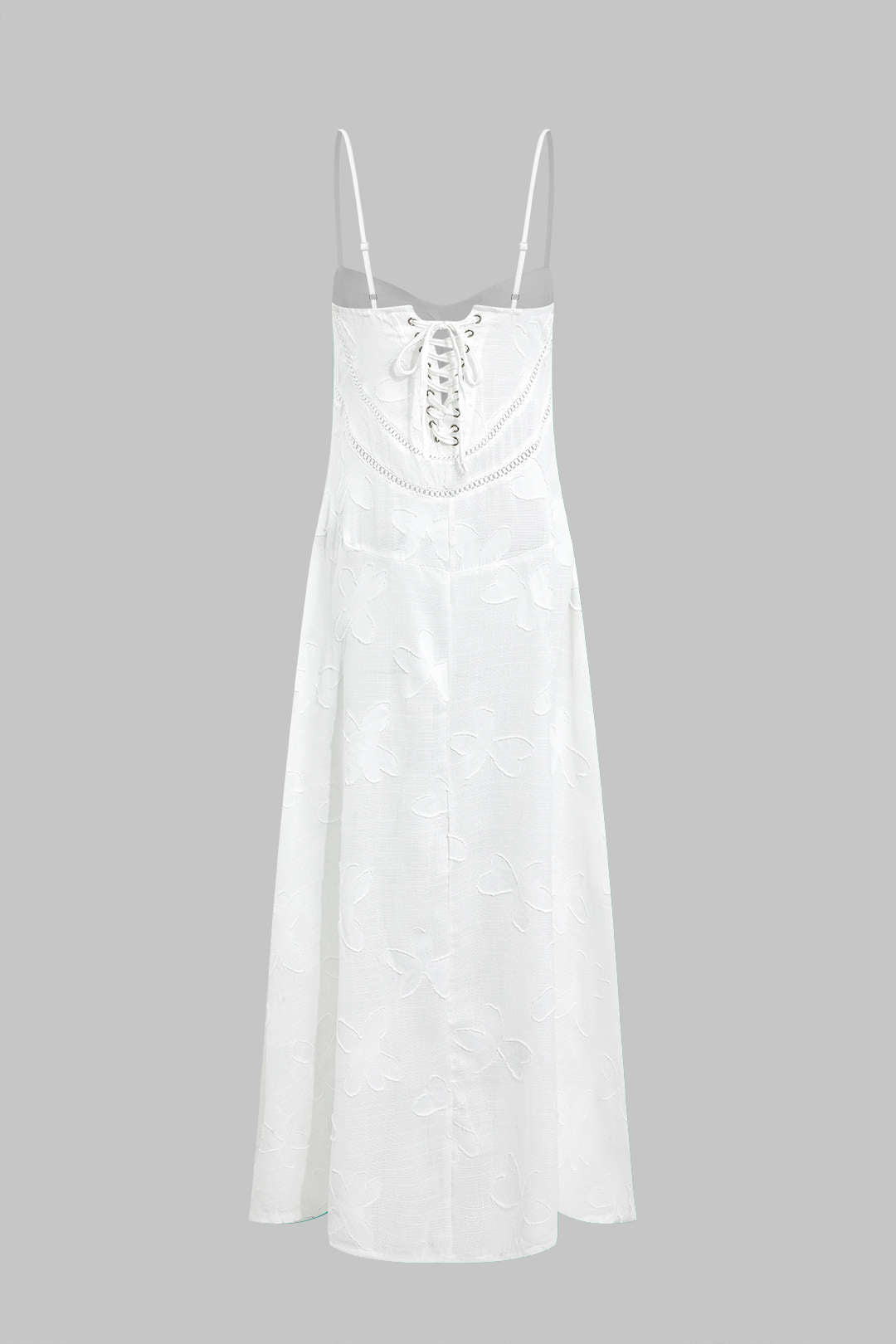 Traccia intrecciata a fiore Slip Maxi Dress