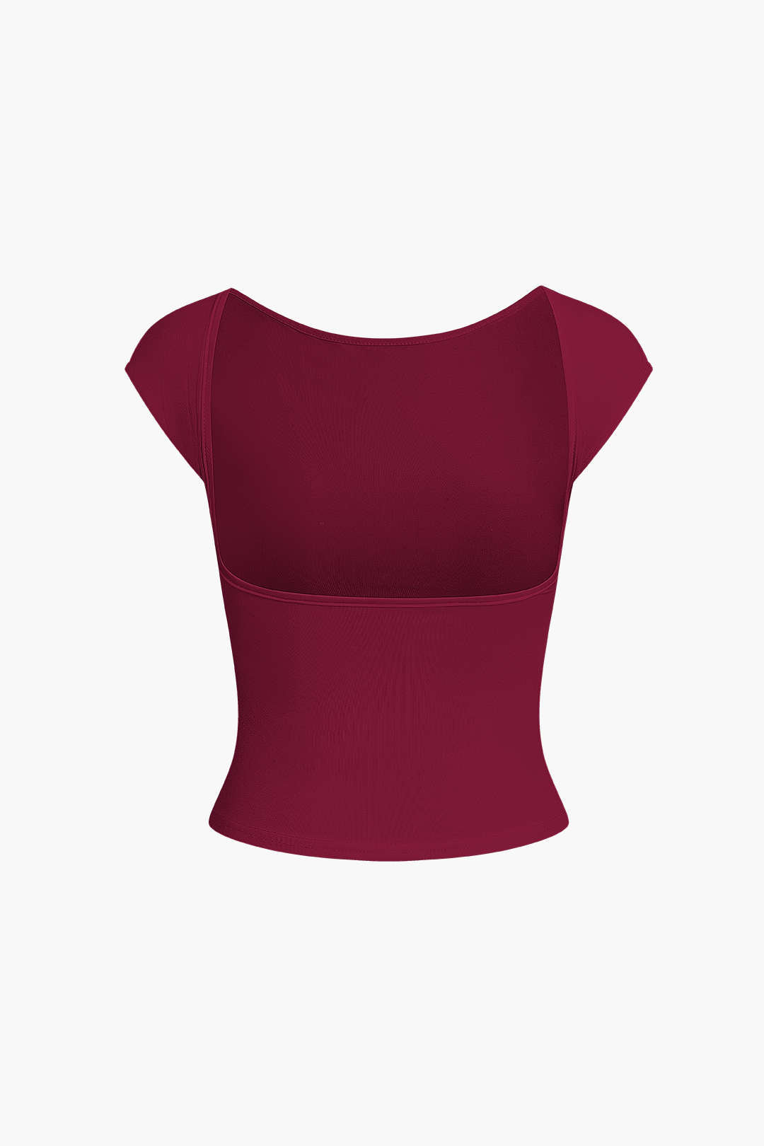 Backless Round Neck T-shirt