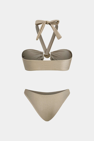 Ensemble de bikini d'attachement métallique