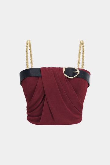 زائد حجم سلسلة معدنية الترقيع كامي أعلى