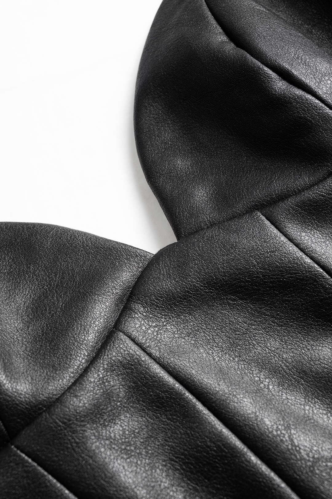 Faux Leather Asymmetrical Ruffle Hem Slip Sleeveless Mini Dress