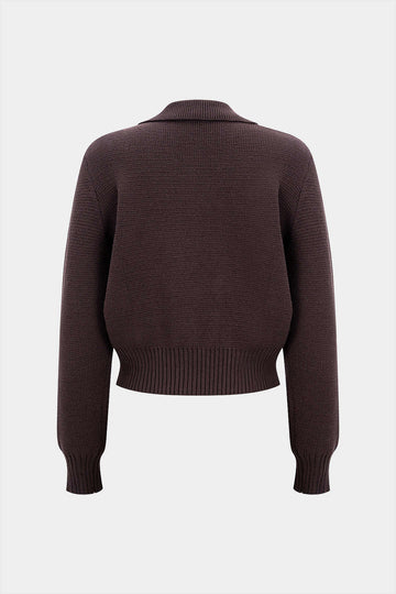 Knit Double Breasted Cardigan