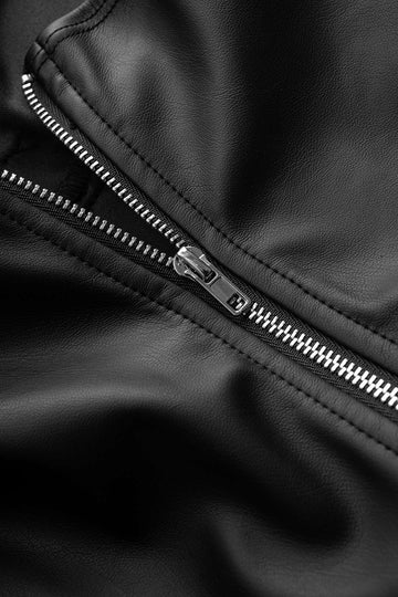 Faux Leather Ruched Corset Tube Top