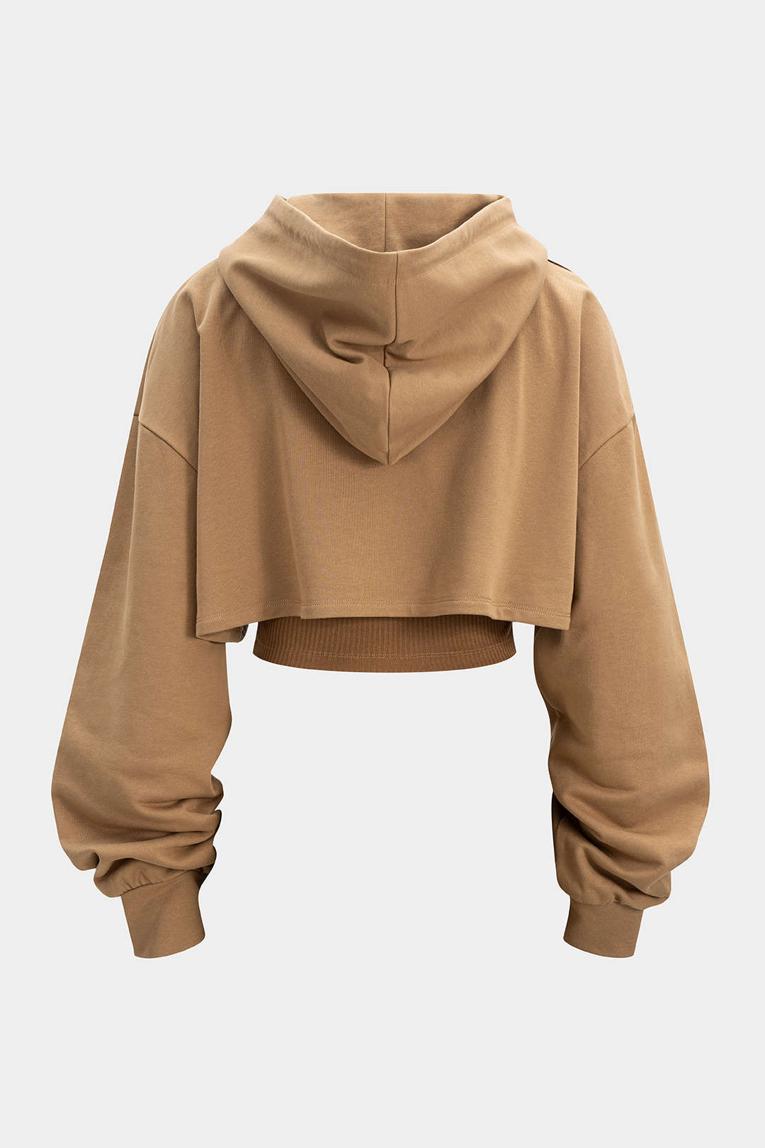 Knit Patchwork Drawstring Hoodie