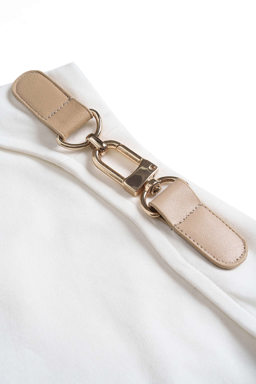 Metallic Zipper Sleeveless Mini Dress