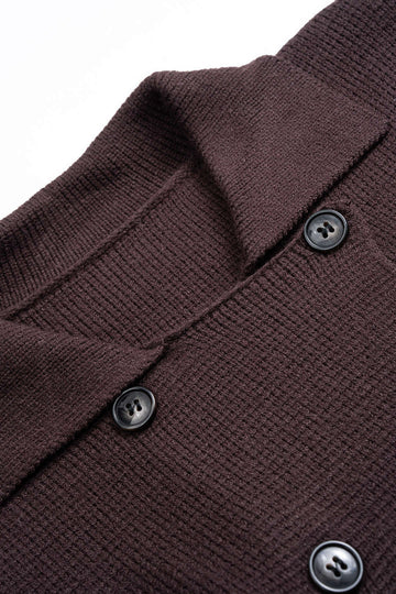 Knit Double Breasted Cardigan