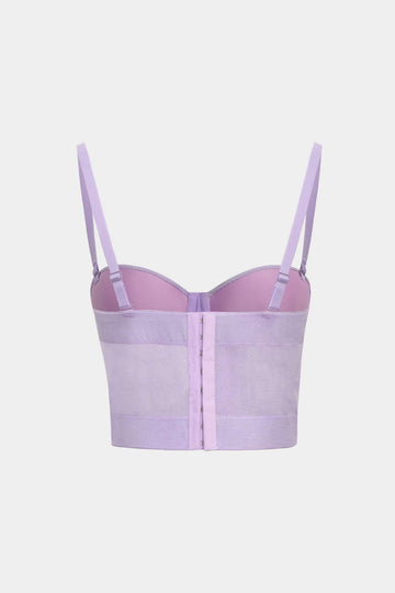 Síťovaný top s kosticí Bustier