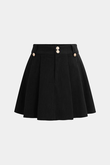 Pleated Mini Skirt