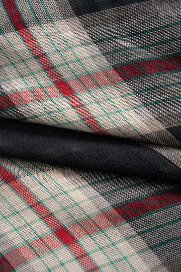 Plaid Print Long Sleeve Bodysuit