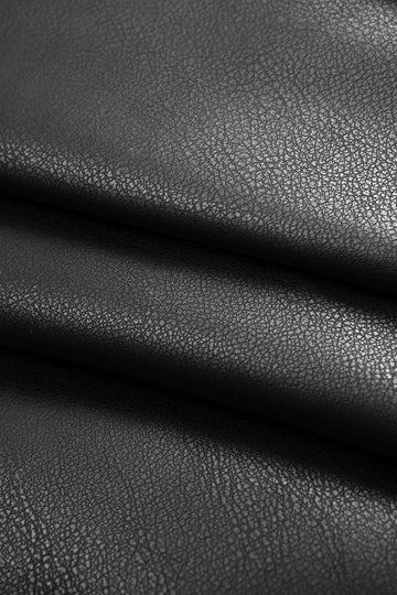 Faux Leather Eyelet Skirt