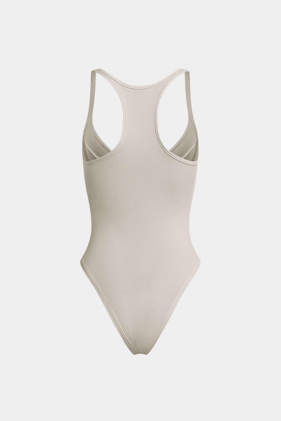 Bażiku Solidu Deep-V Neck Bustier Bodysuit