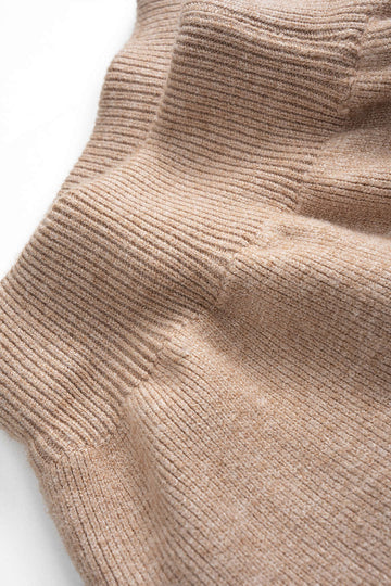 Knit Zipper Long-Sleeve Hoodie And Shirred Waistband Zipper Wide Leg Pants Set