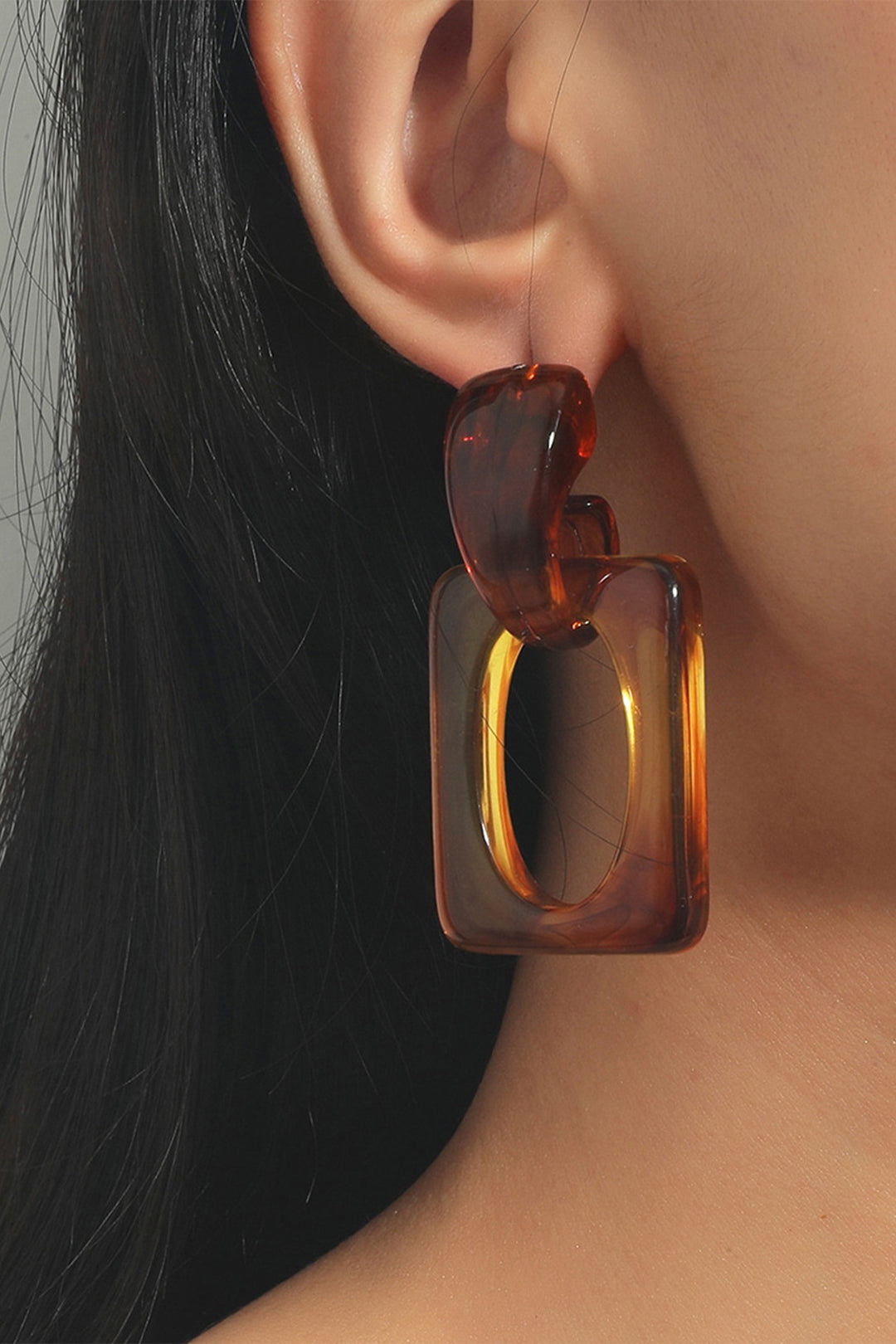 Retro Amber Earrings