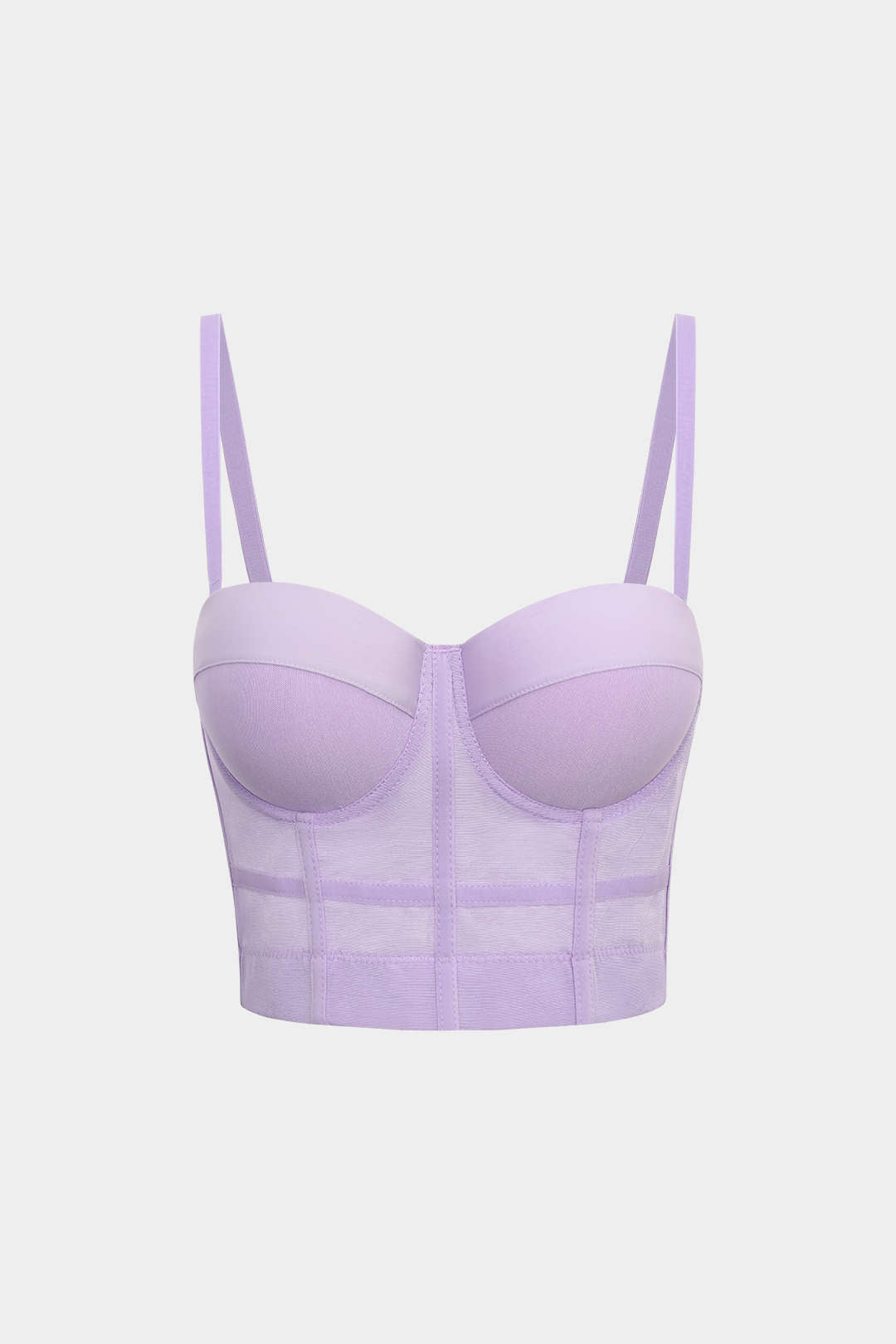 Mesh Underdrire Bustier Top