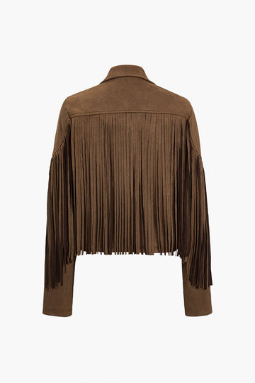 Solid Fringe Jacket