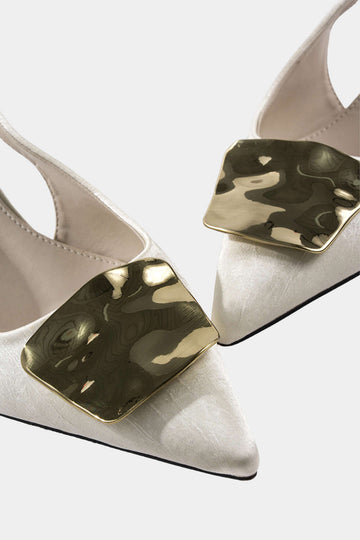 مشبك الديكور المعدني المدبب الكعب المدبب