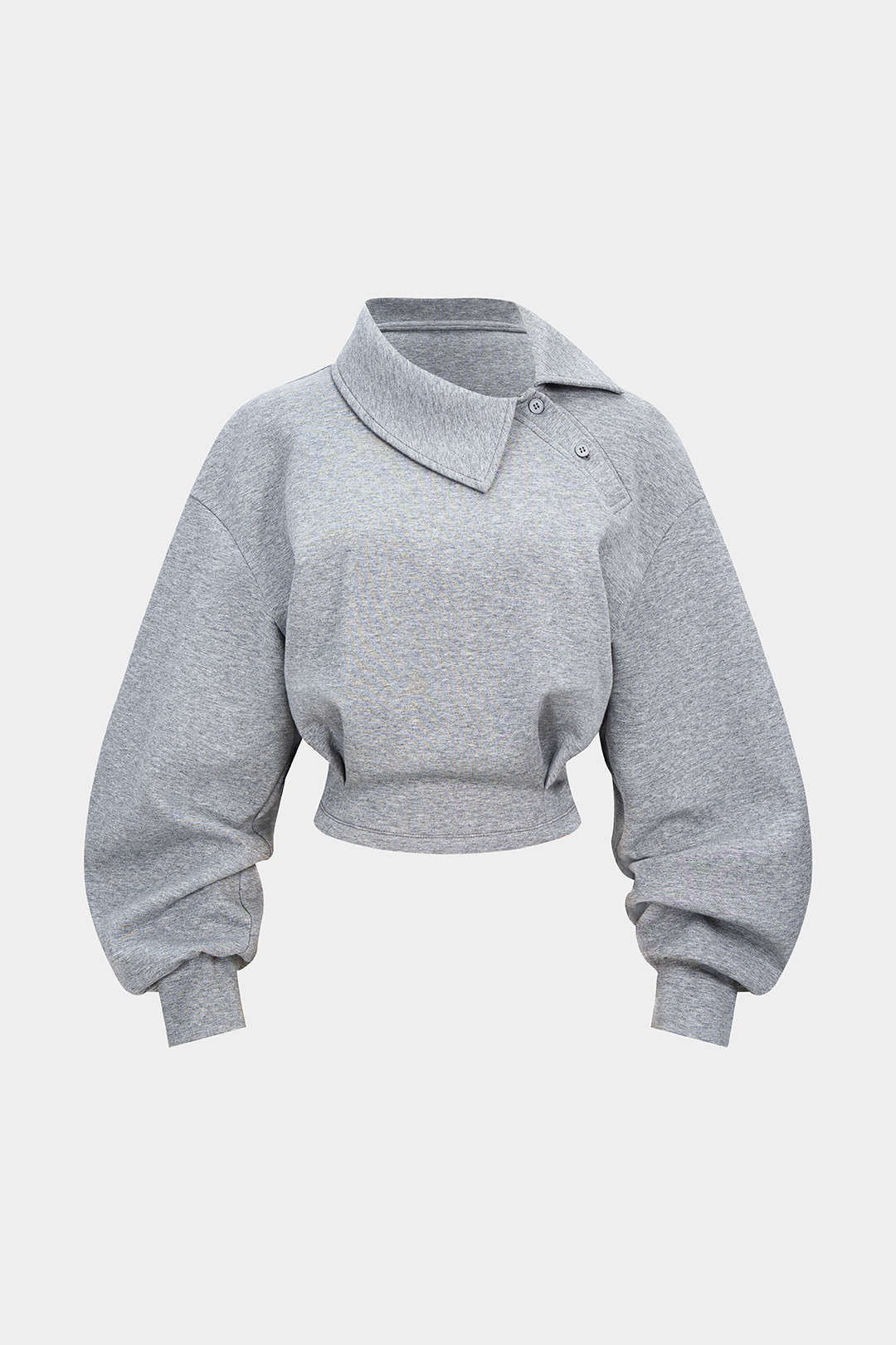 Asymmetrical Waist-Cinching Sweatshirt