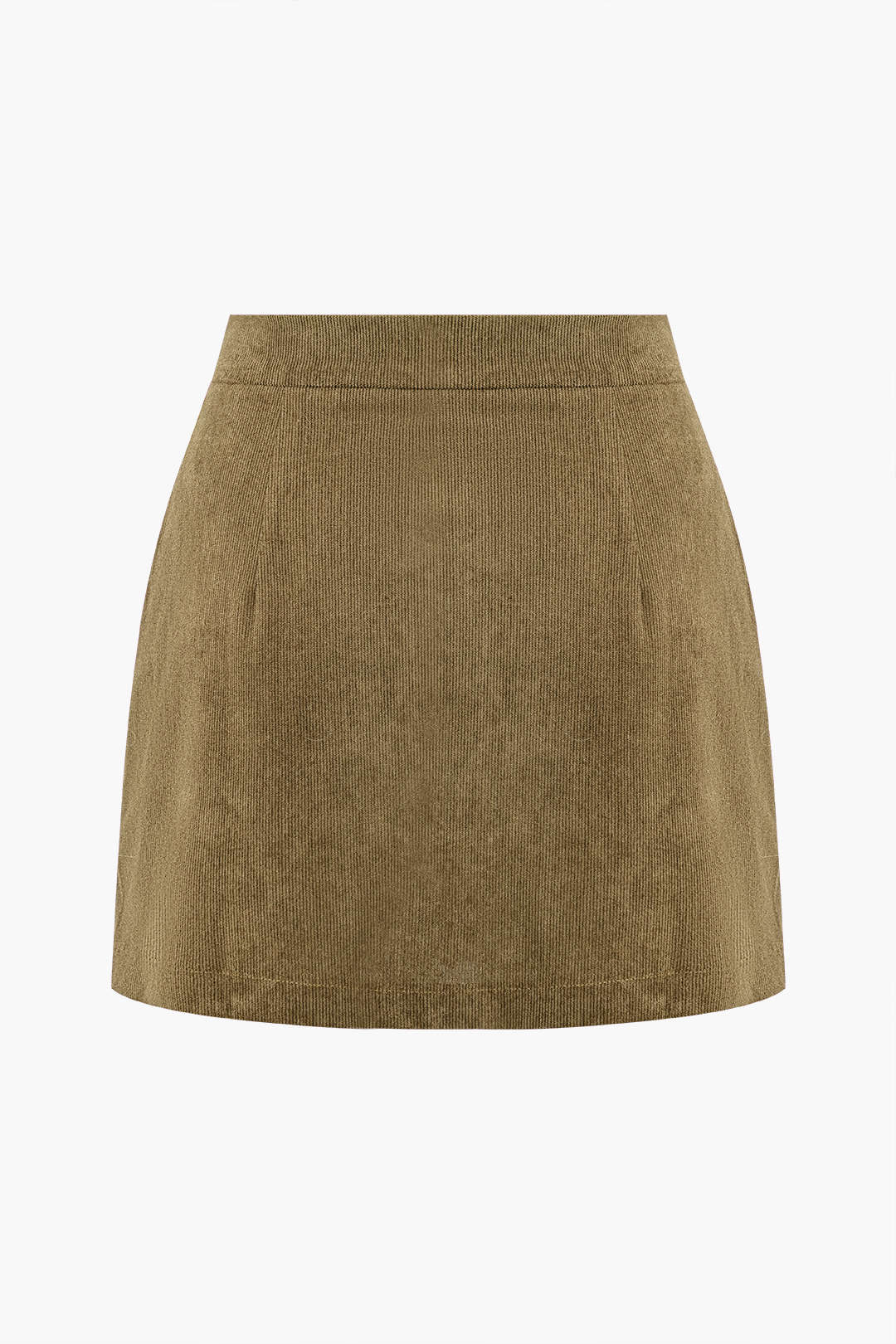 Corduroy Button Skirt