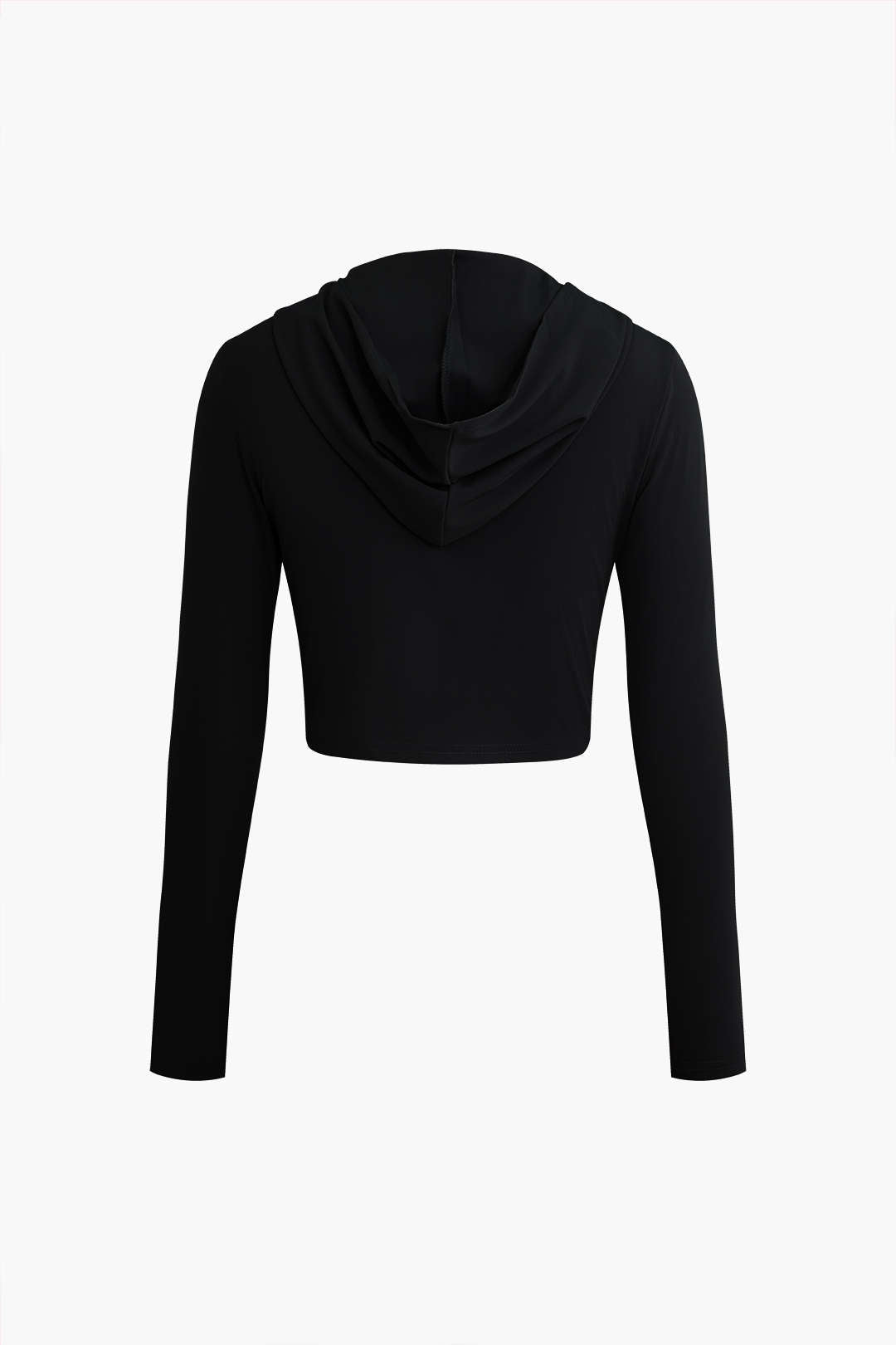 Colorblock Zip-Up Hooded Crop Jacket U Sett Leggings Għoli