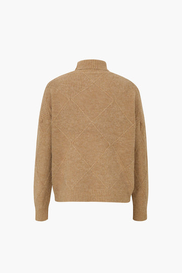 Diamond Turtleneck Sweater