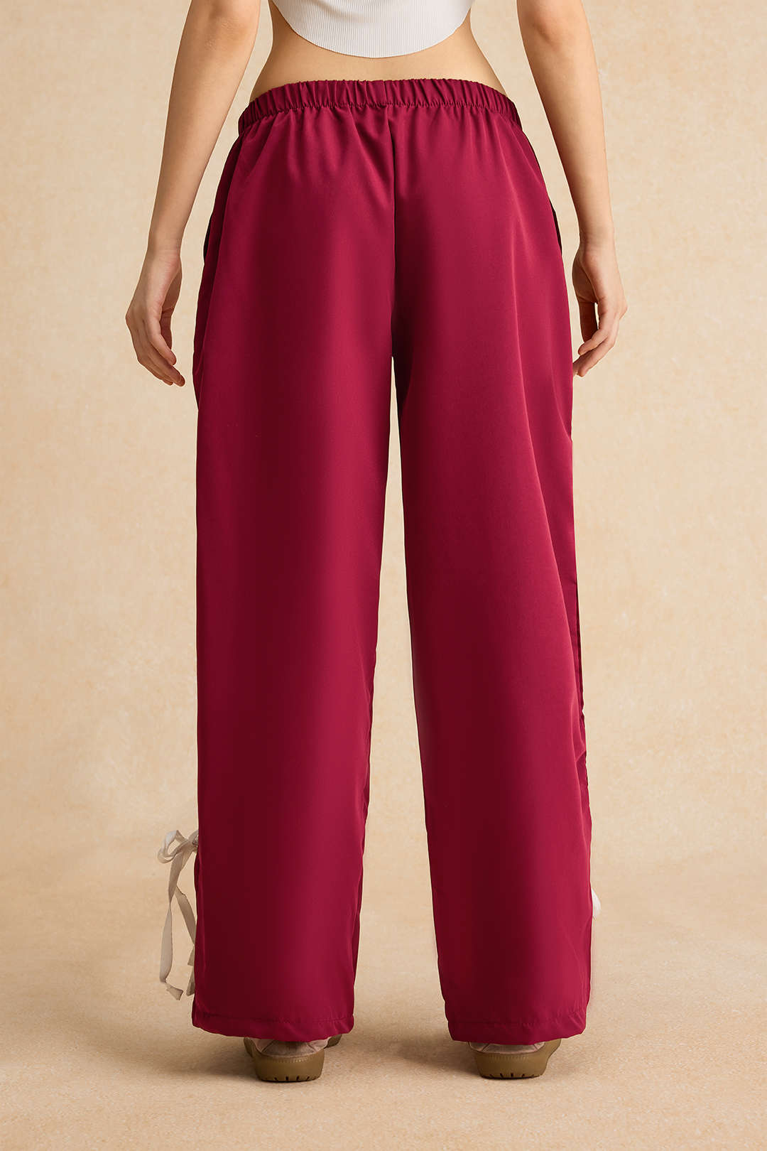 Patchwork Bow Detail Trousers