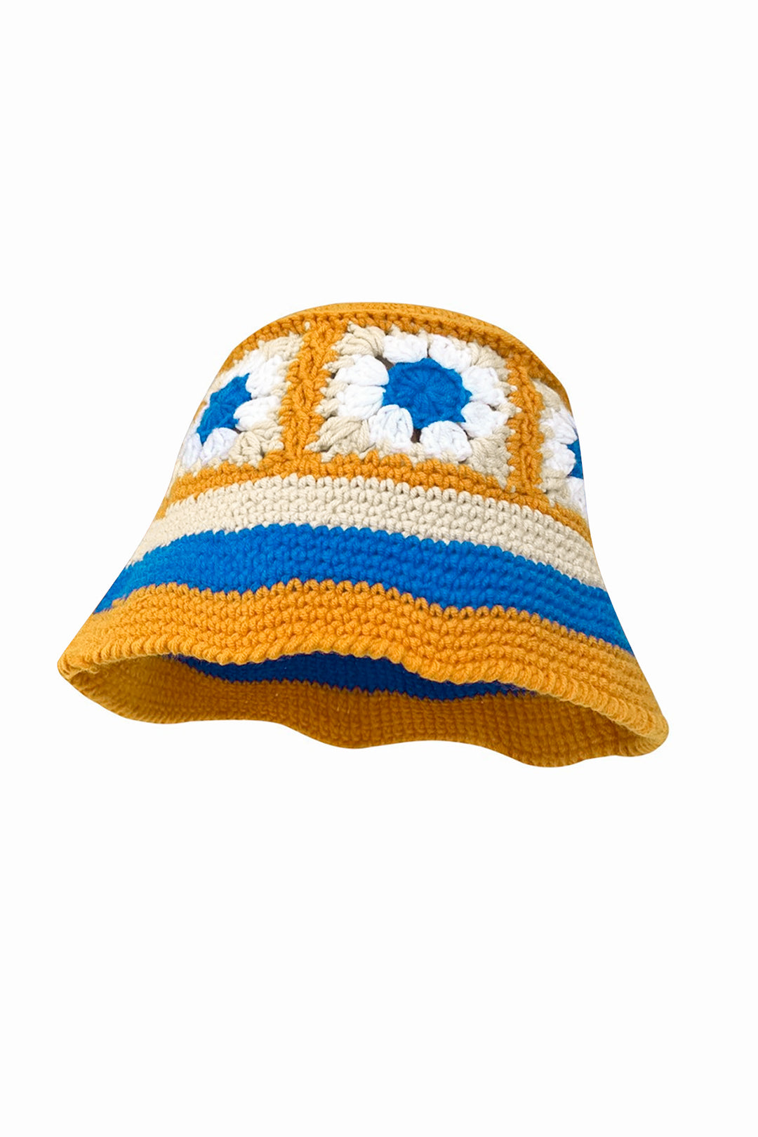 Contrast Crochet Knit Fisherman Hat