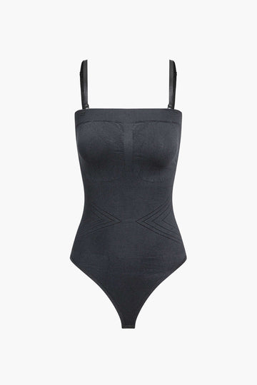 Basic Solid Strapless Bodysuit