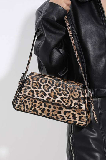 Leopard Print PU Cross-body Bag