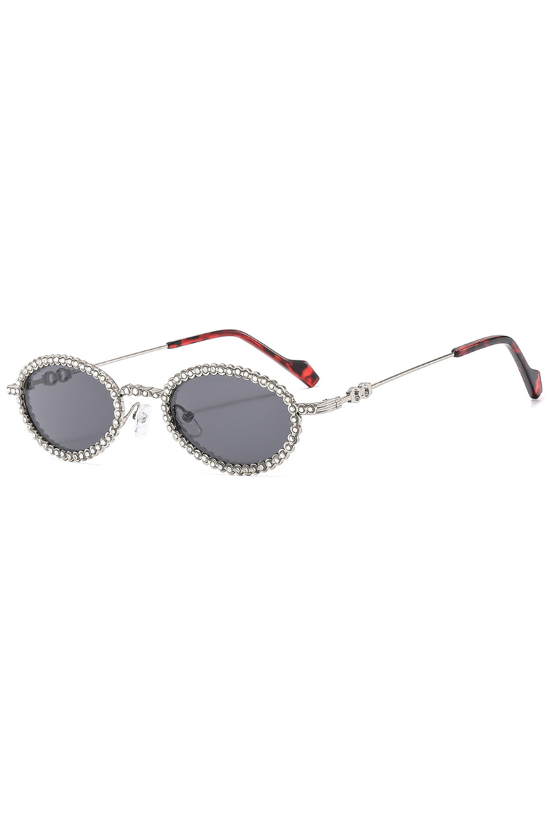 Rhinestone Oval Sunglasses