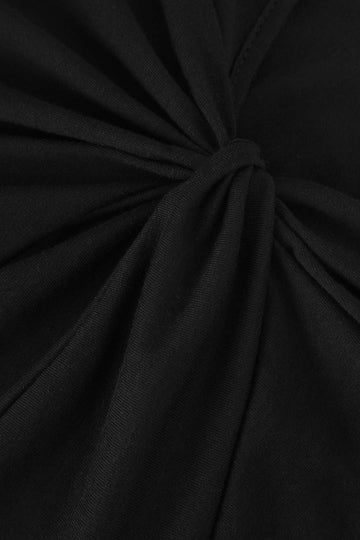 Twist Detail Long Sleeve Cut Out Mini Dress