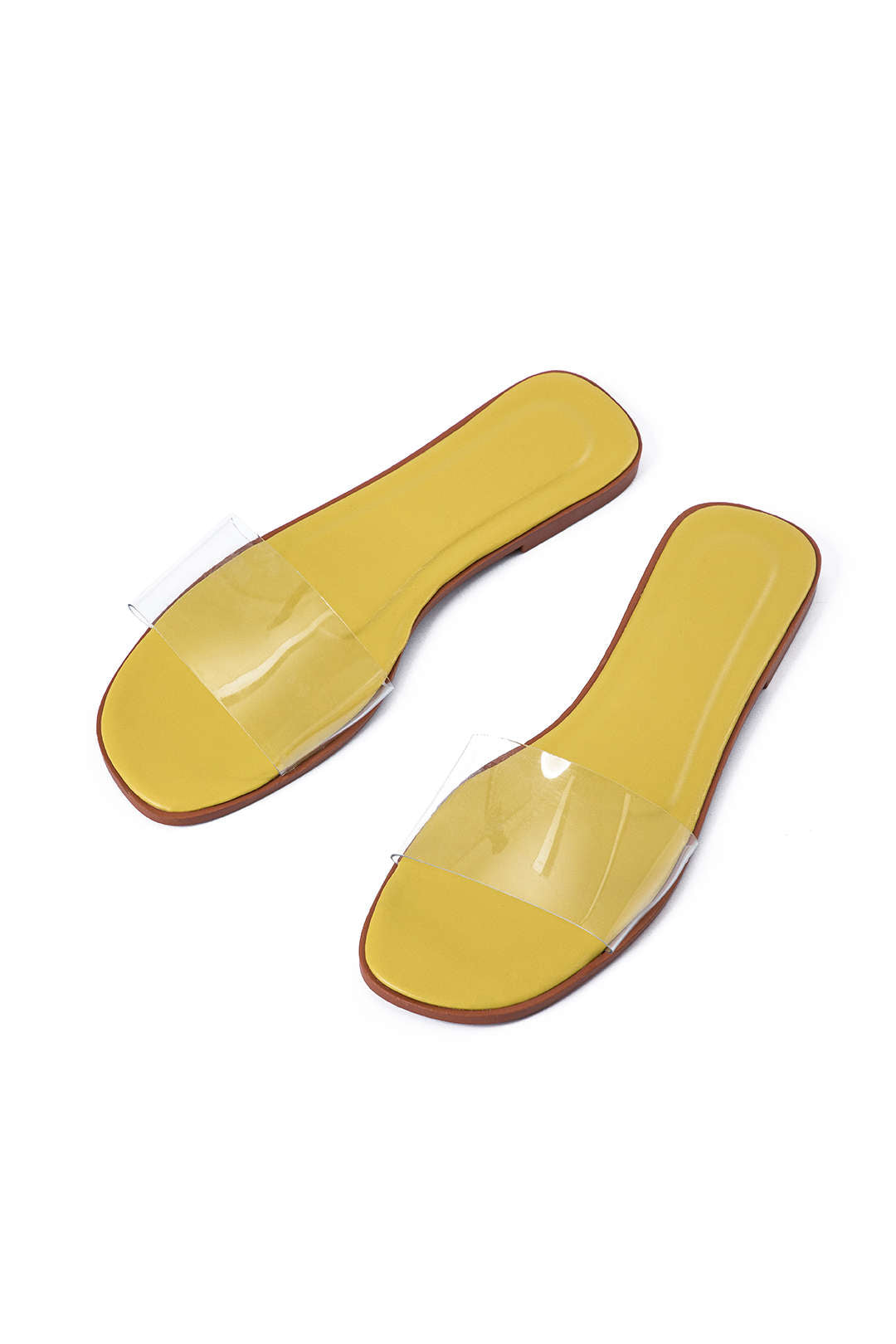 Jelly Transparent Almond Toe Slippers