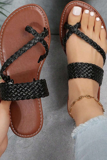 Woven Strap Slippers