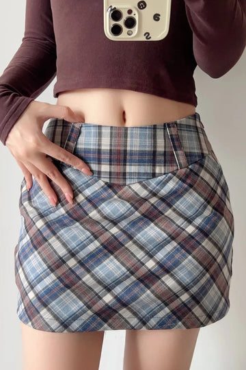 Plaid Mini Skirt