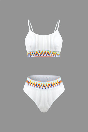 Embroidery Texture Swimsuit