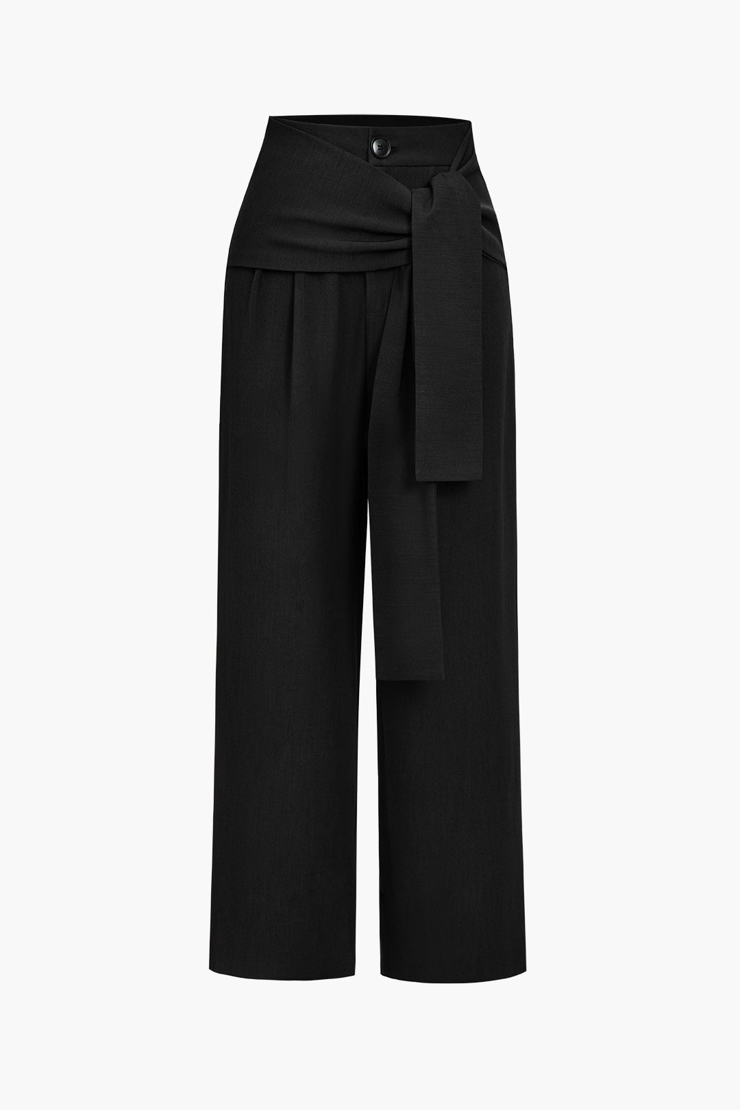 Solid Knot Asymmetrical Trousers