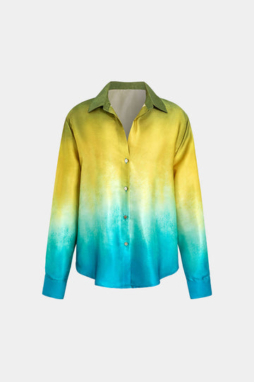 Ombre shirt met lange mouwen