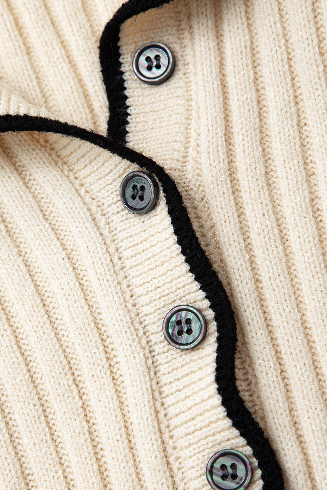Collar Button Long Sleeve Knit Maxi Dress