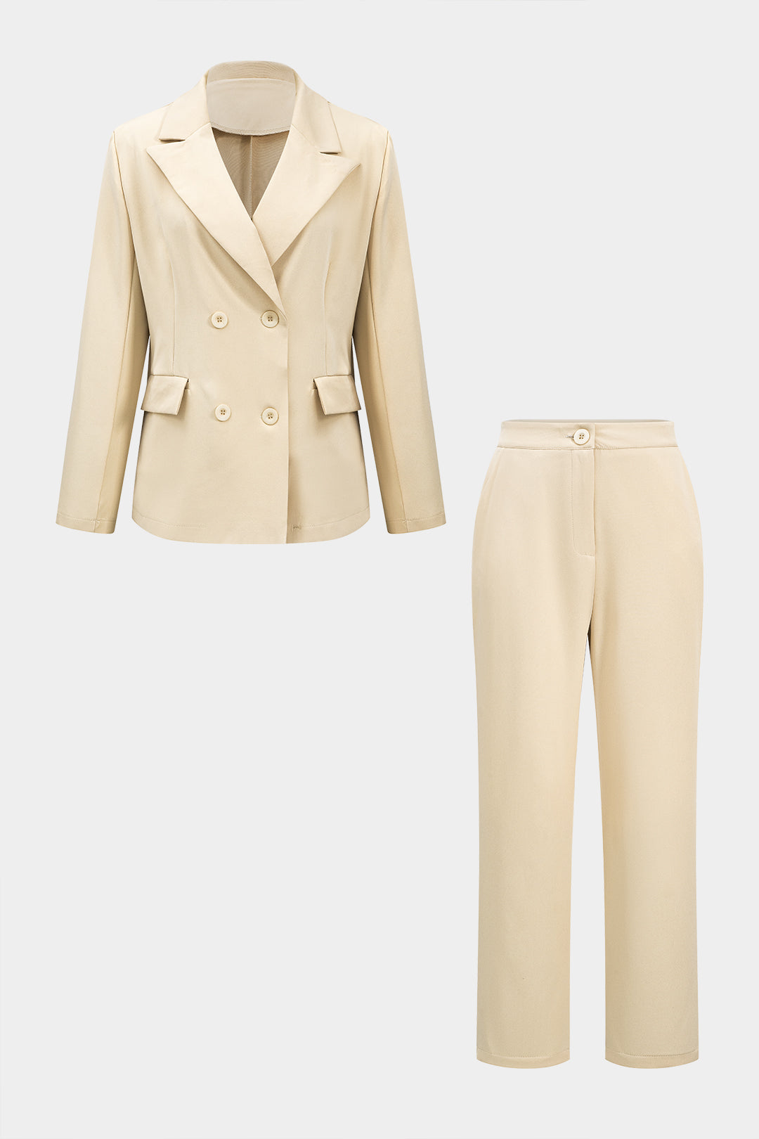 Notched Lapel Blazer And Trouser Sets