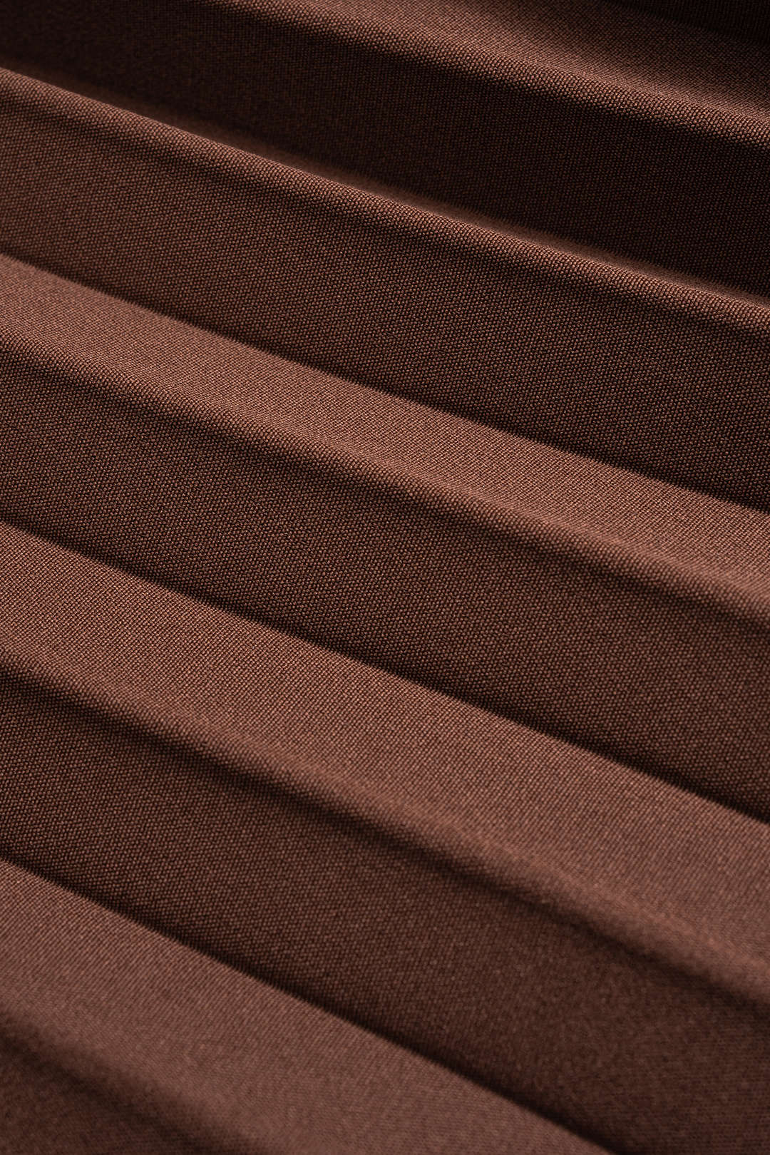 Notched Lapel Pleated Asymmetrical Long-Sleeve Maxi Dress