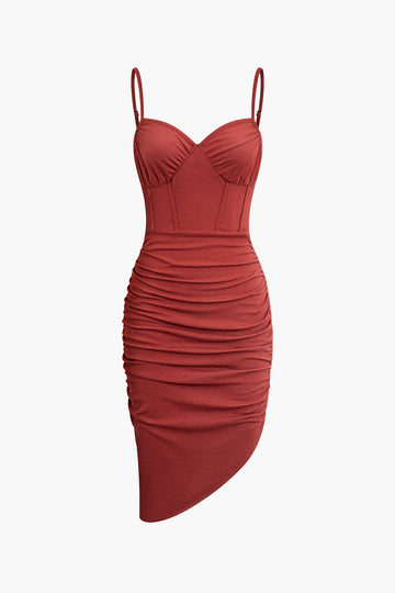 The Brick Red Lapel Geometric Shirt Midi Dress & Reviews - Brick Red -  Dresses