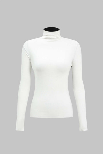 Contrast Long-Sleeve Top