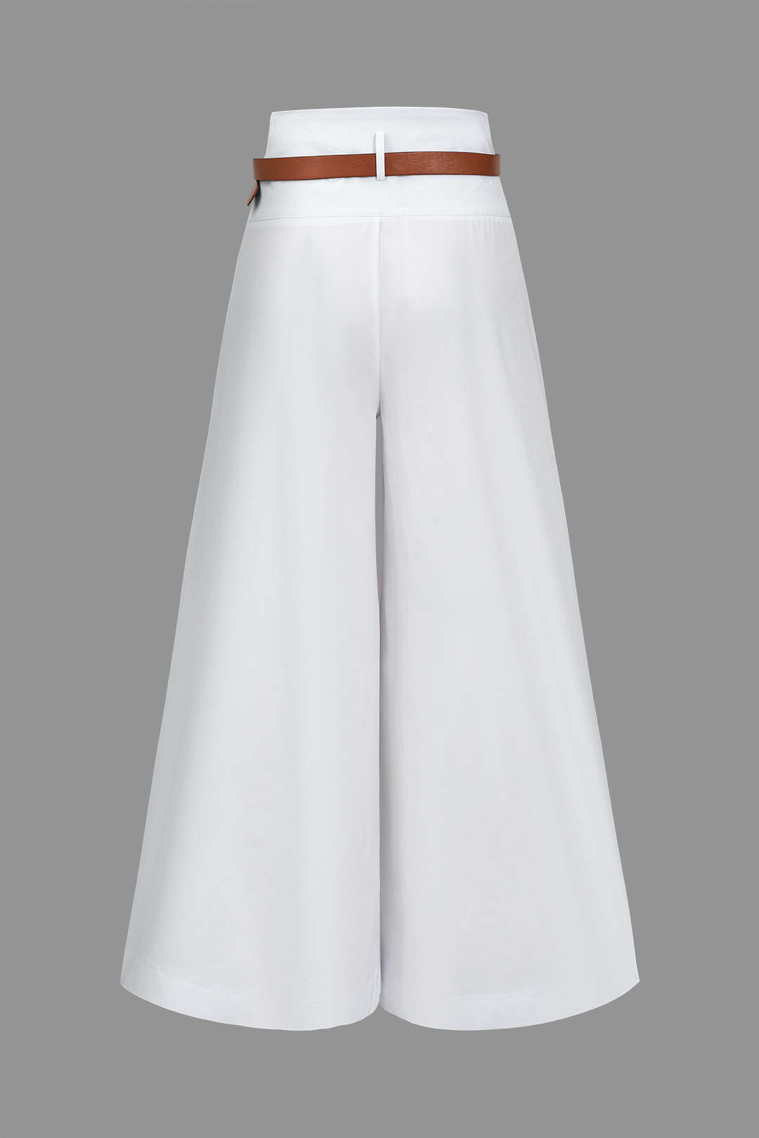 Solid Wide Leg Pants