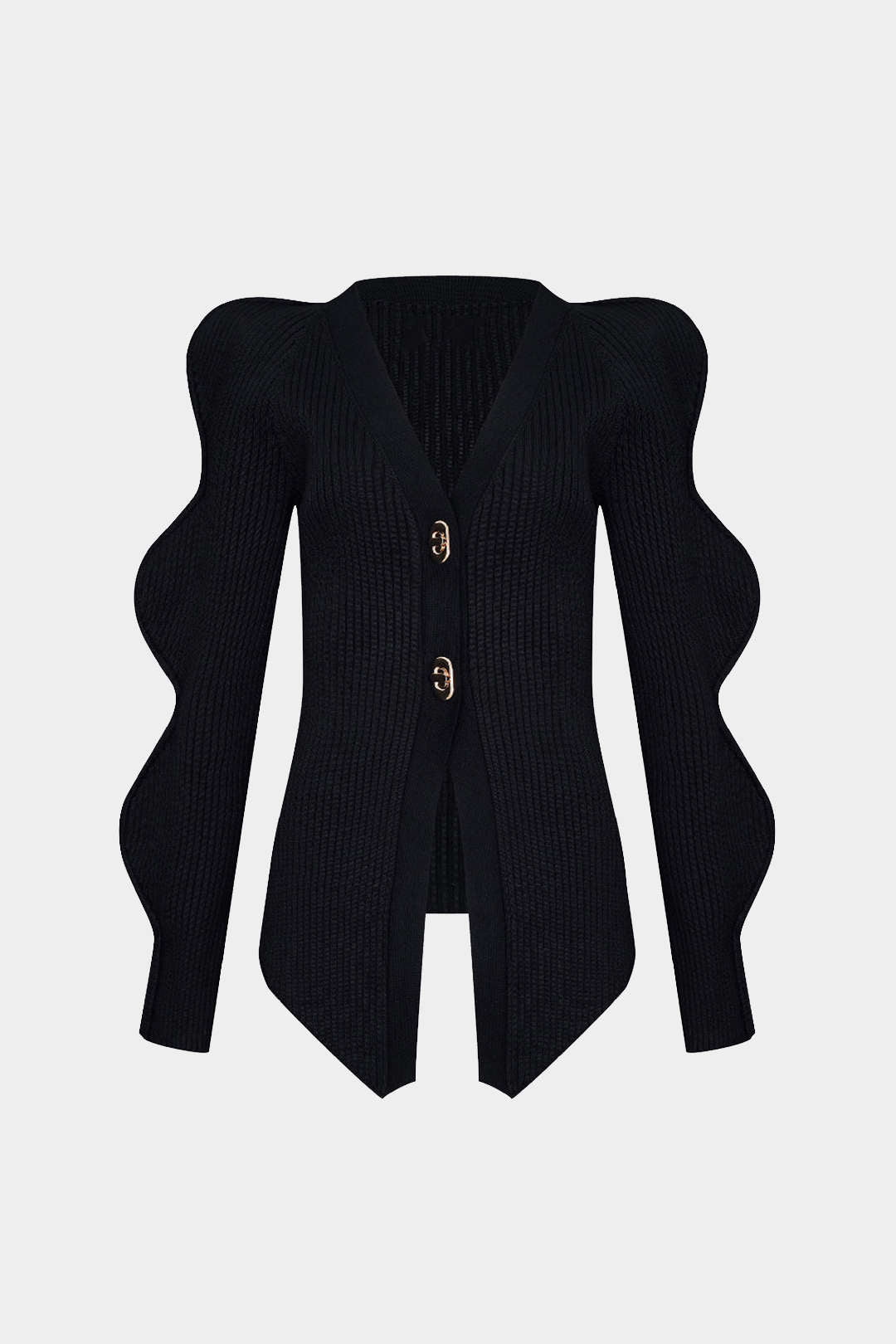 Solid Knit Button Cardigan