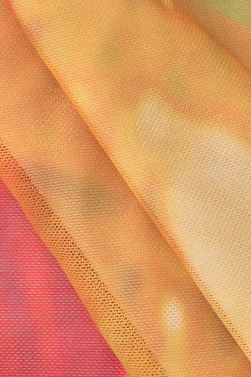 Abstract Print Mesh Sleeveless Bodysuit