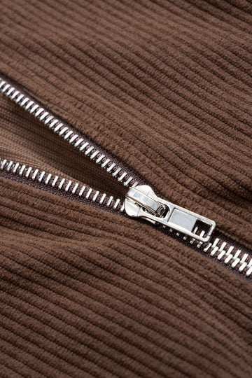 Waist-Cinching Zipper Hoodie And Shirred Waistband Pants Set