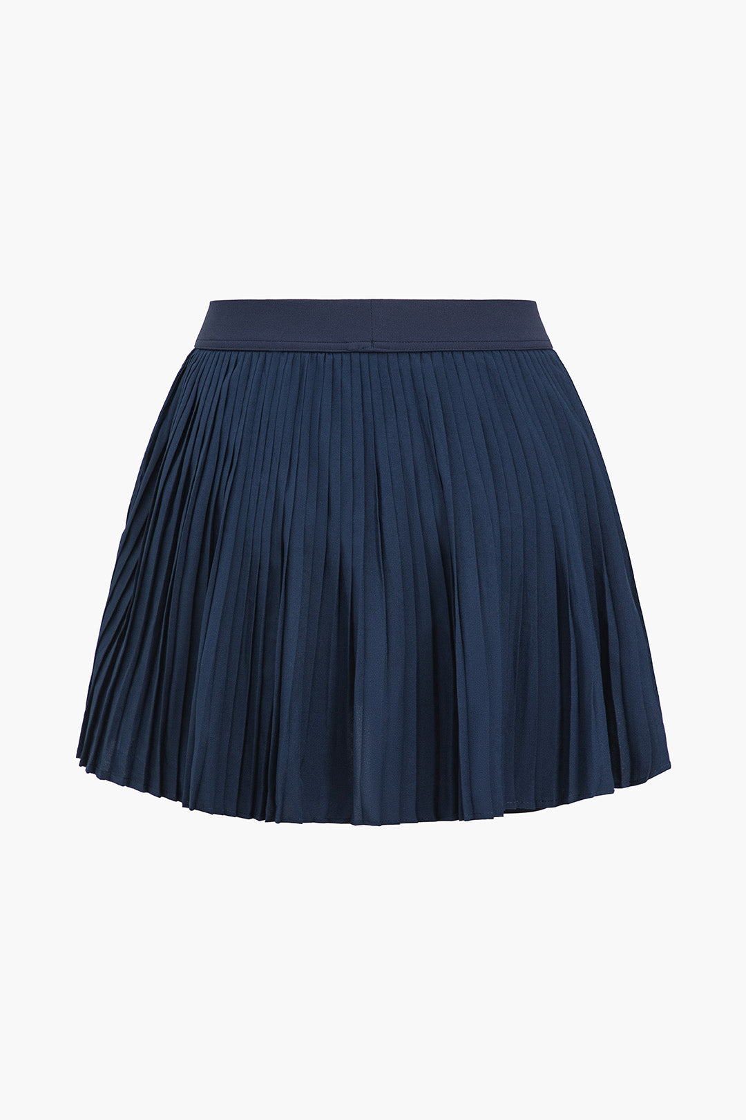 Solid Chiffon Pleated Sports Skirt